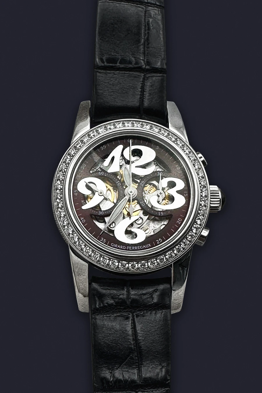 Lady Small Chronograph Stainless Steel Diamonds