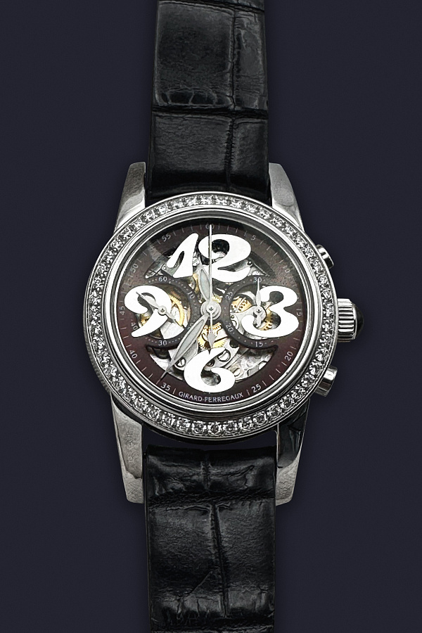 Lady Small Chronograph Stainless Steel Diamonds