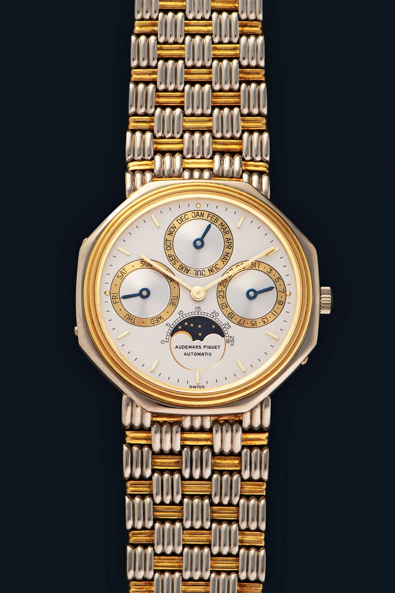 Quantième Perpetual Calendar Ref. 5557CA in 18k White and Yellow Gold