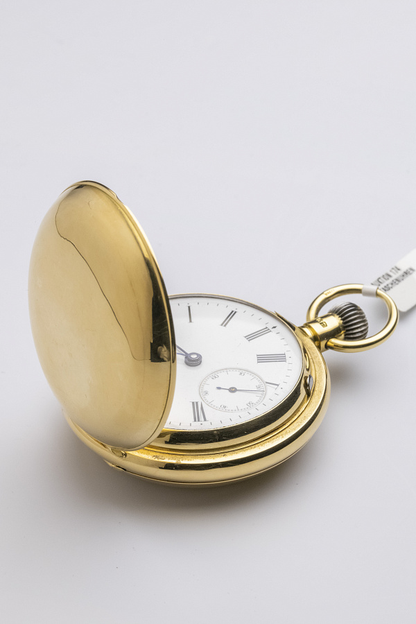 Savonette pocket watch with 1/4-repeater and full calendar