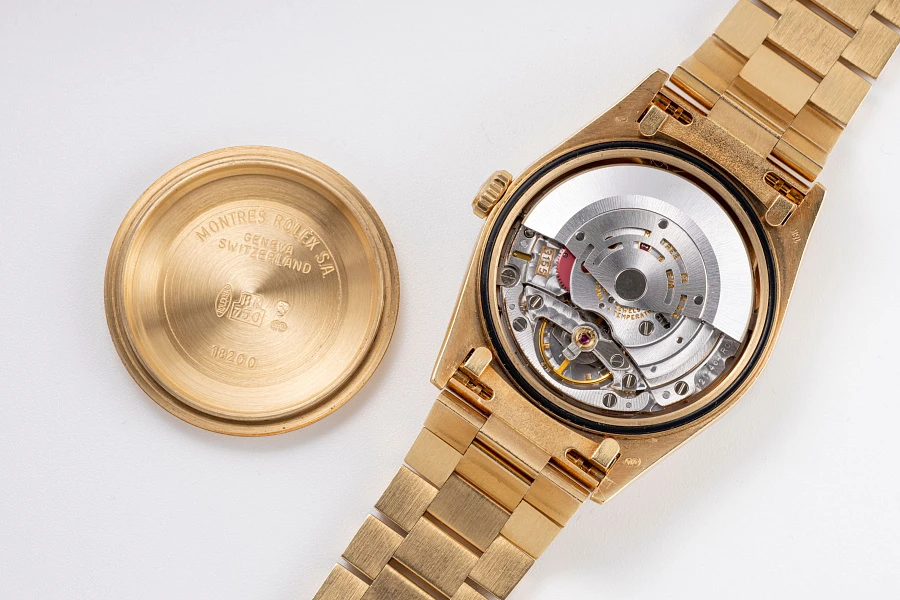 Diamonds and Rubies String Dial Day-Date Ref. 18378 in 18k Yellow Gold