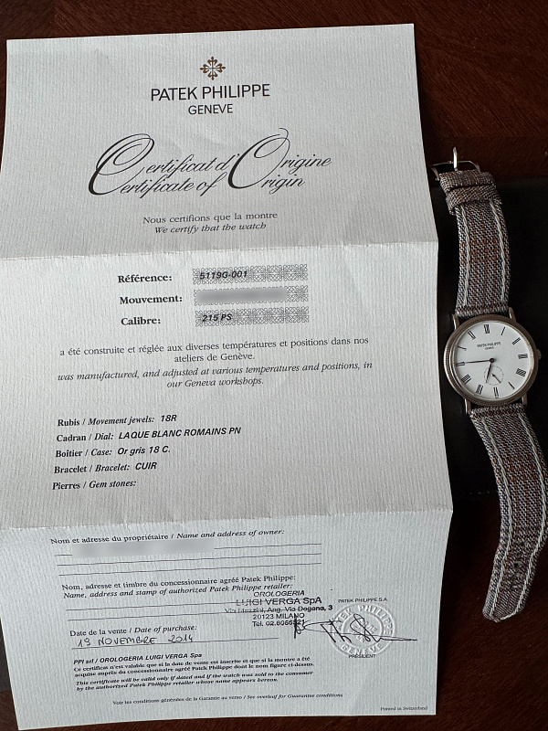 Calatrava 5119G White Gold