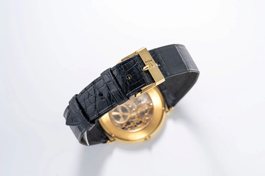 Ultra Thin Skeleton Dress Watch in 18k Yellow Gold