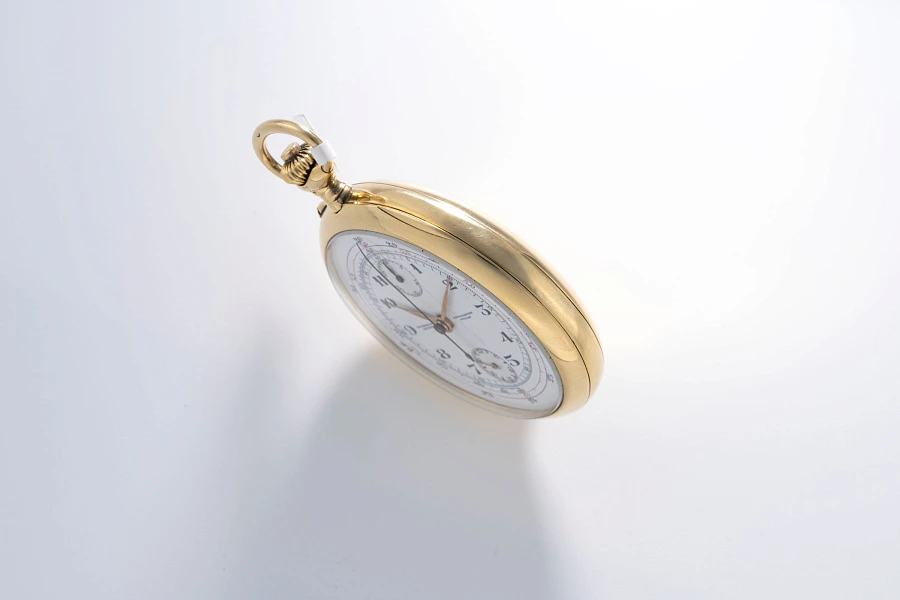 Chronograph Pocket Watch in 18k Yellow Gold