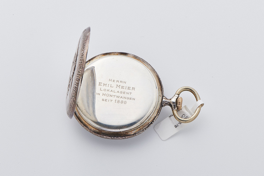 Silver Pocket Watch for 100 Years of the Swiss Insurance Company