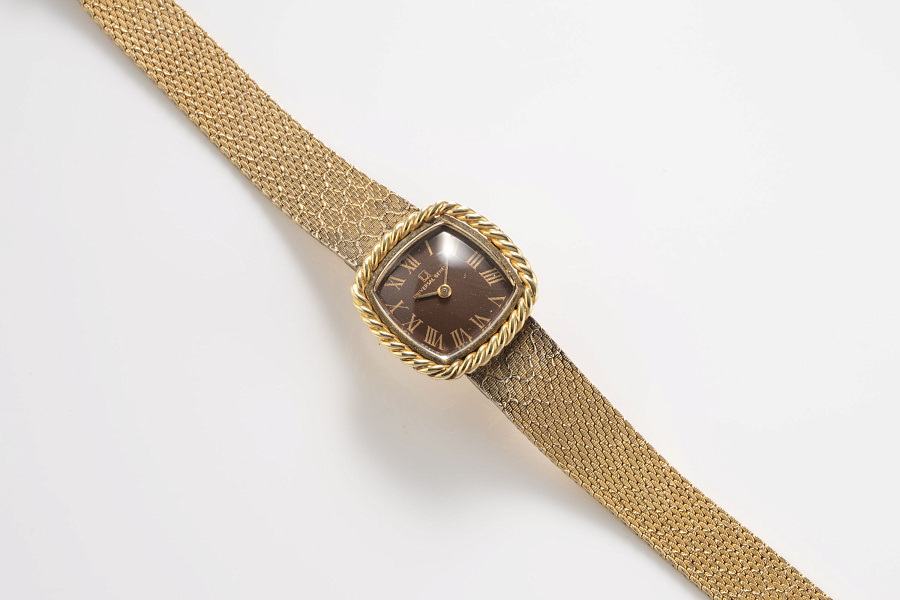 Rope Bezel Ladies Watch in 14k Yellow Gold
