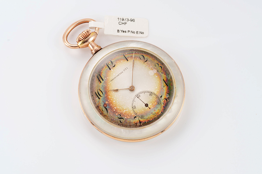 Pocket Watch in Mother of Pearl Case
