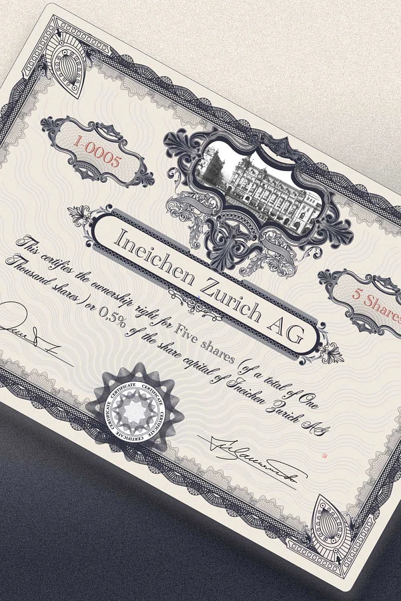 5 shares of Ineichen Zurich AG