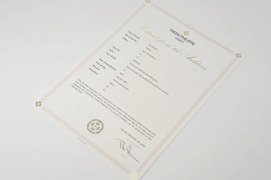 Ellipse Ref. 3738 Beyer Double-Signed in 18k Yellow Gold