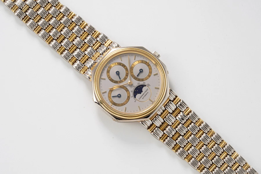 Quantième Perpetual Calendar Ref. 5557CA in 18k White and Yellow Gold