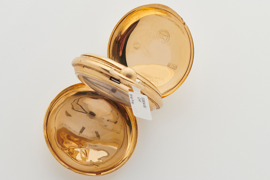 18K Yellow Gold pocket watch 1884