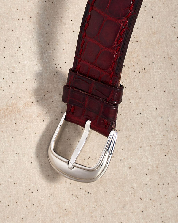 Cintree Curvex Double Heure Sautante Phase de Lune Platinum Manual Wind