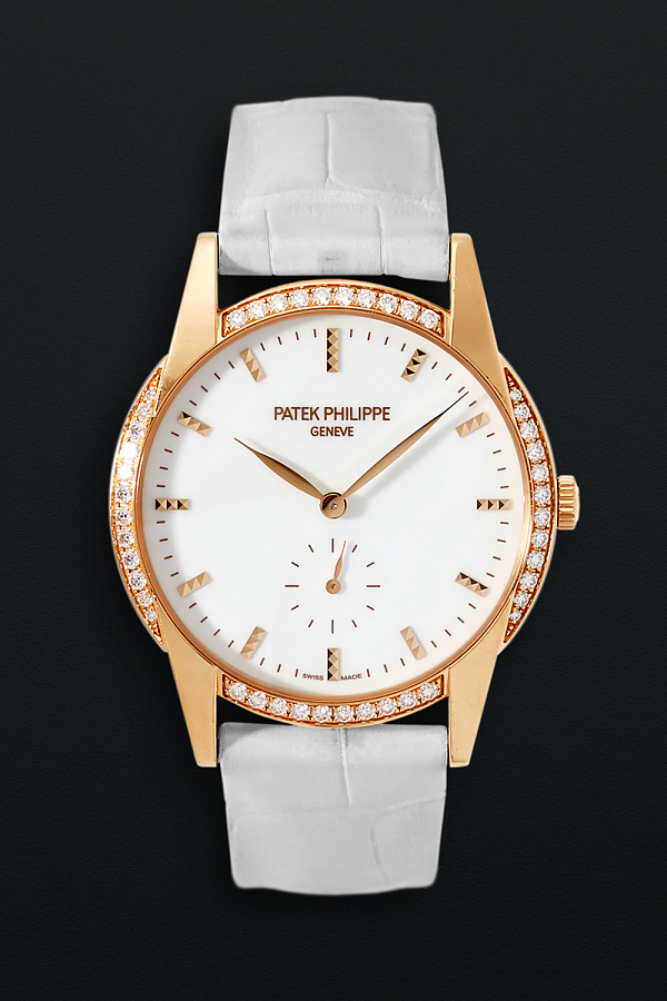 Ladies Calatrava 7122 Rose Gold Diamonds