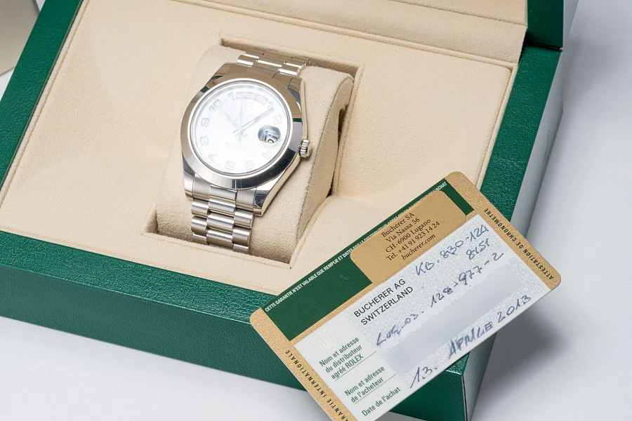 Day-Date II Ref. 218206 in Platinum