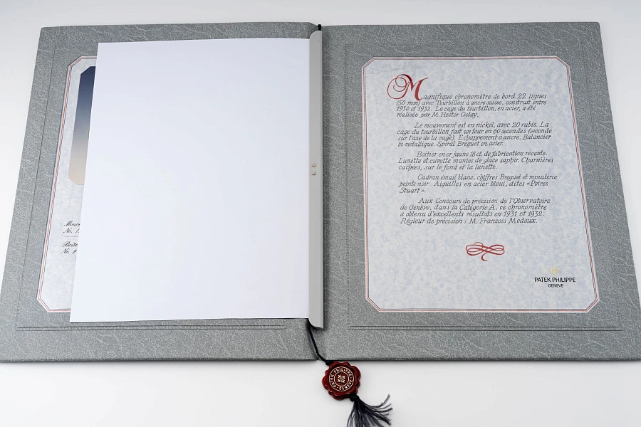 Obersvatory Chronometer Tourbillon Pocket Watch Ref. 966J in 18k Yellow Gold