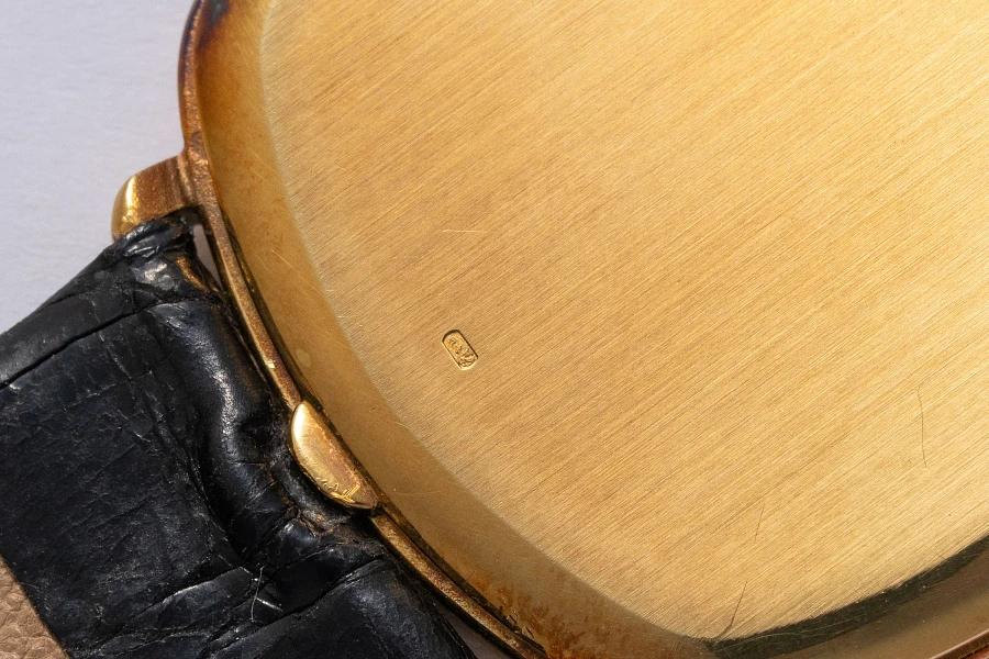 Blue Dial Automatic Dress Watch in 18k Yellow Gold