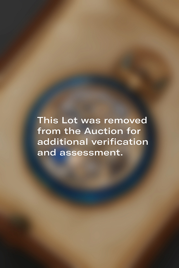 This Lot was removed from the Auction for additional verification and assessment.