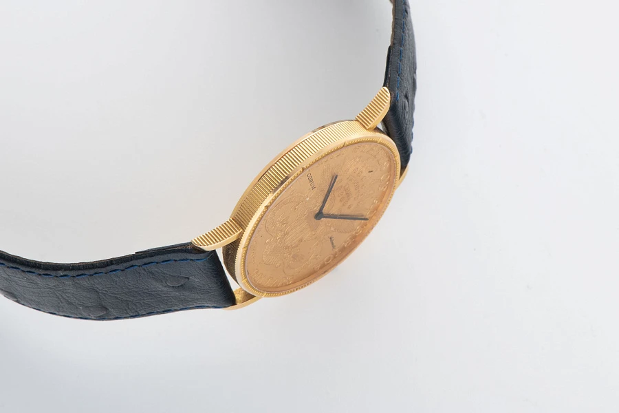 Twenty Dollar Automatic Coin Watch 18k Yellow Gold