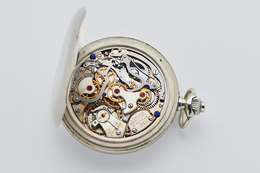 Chronograph Pocket Watch in Silver (Not Running!)