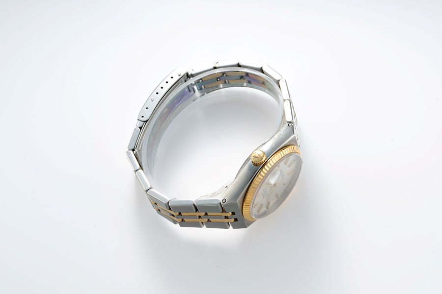Datejust Oysterquartz Ref. 17013 in Stainless Steel and 18k Yellow Gold