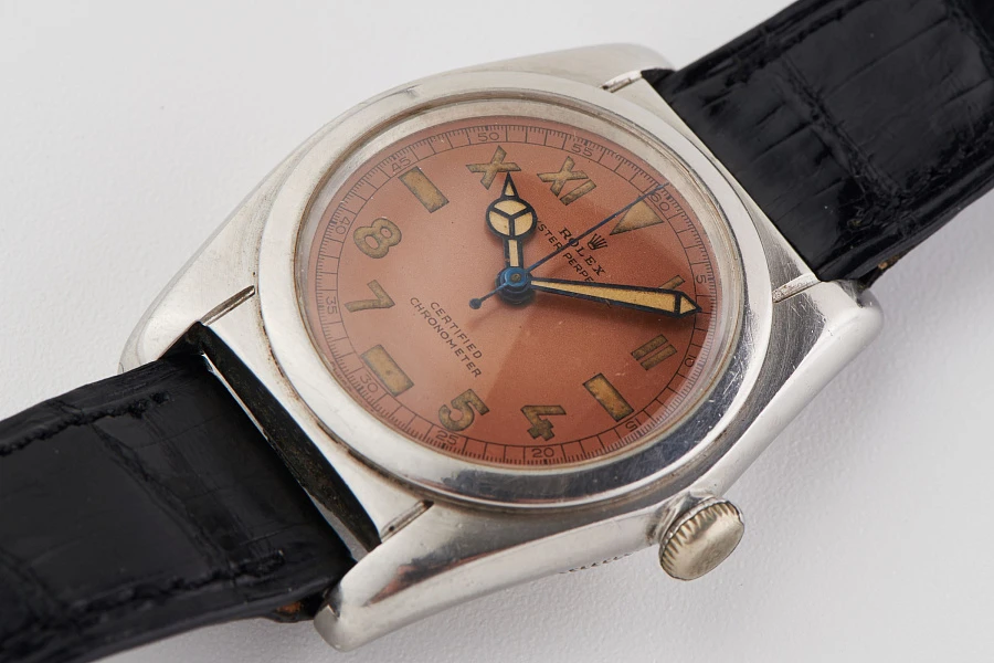 Bubbleback Ref. 2940 Tropical Salmon Radium Dial