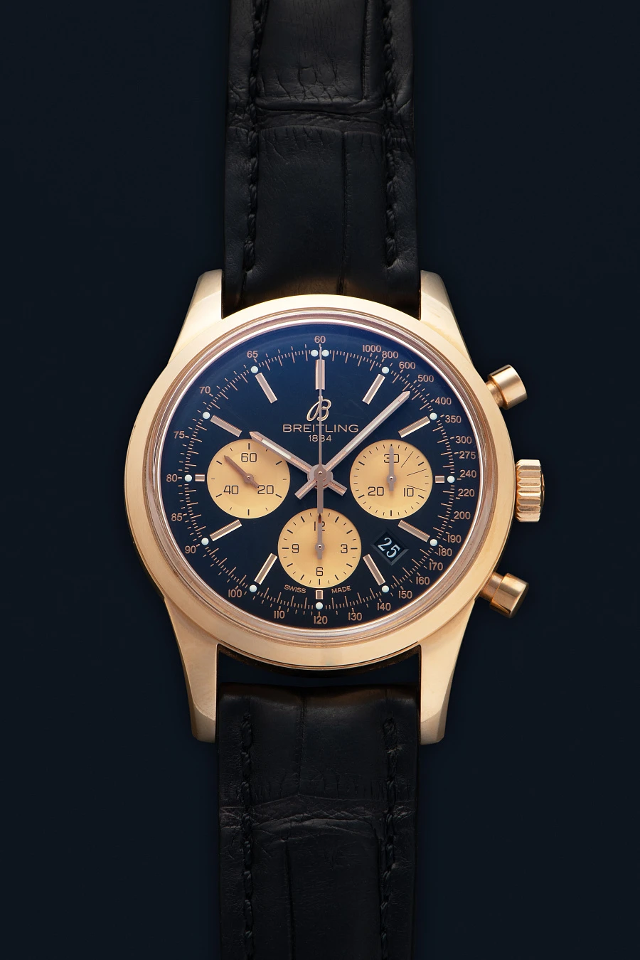 Transocean Chronograph Ref. RB0151 in 18k Rose Gold