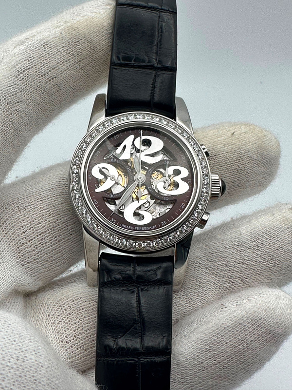 Lady Small Chronograph Stainless Steel Diamonds