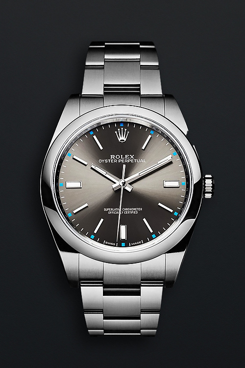 Oyster Perpetual 114300 Grey Sunburst Dial