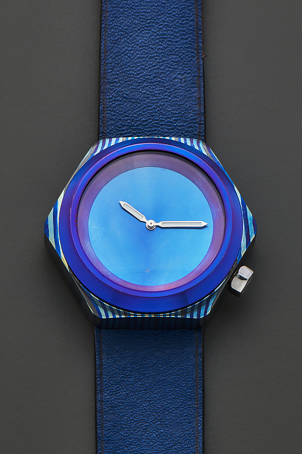 'Timascus' Hexagonal Damascus Steel Watch