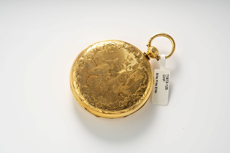 19th Century Dual Time Dead-Beat Seconds in 18k Yellow Gold with
