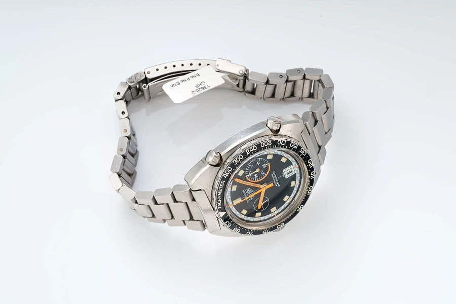 Autavia Cushion Case Chronograph in Stainless Steel