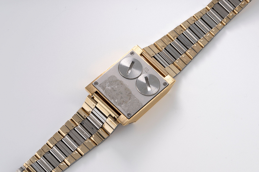 LED Digital Watch Gold Plated