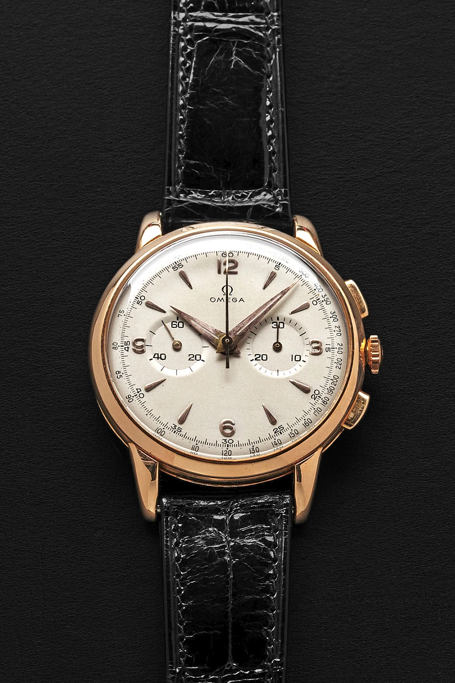 18K Rose Gold Chronograph 1950s