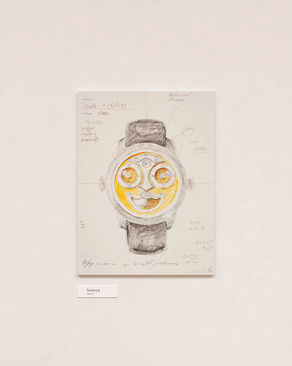 Sketch of the “Seneca”, 24 × 32 cm