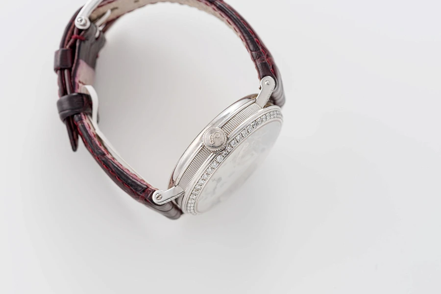 Tourbillon Mother of Pearl Dial Ref. 3358 in 18k White Gold with Diamonds