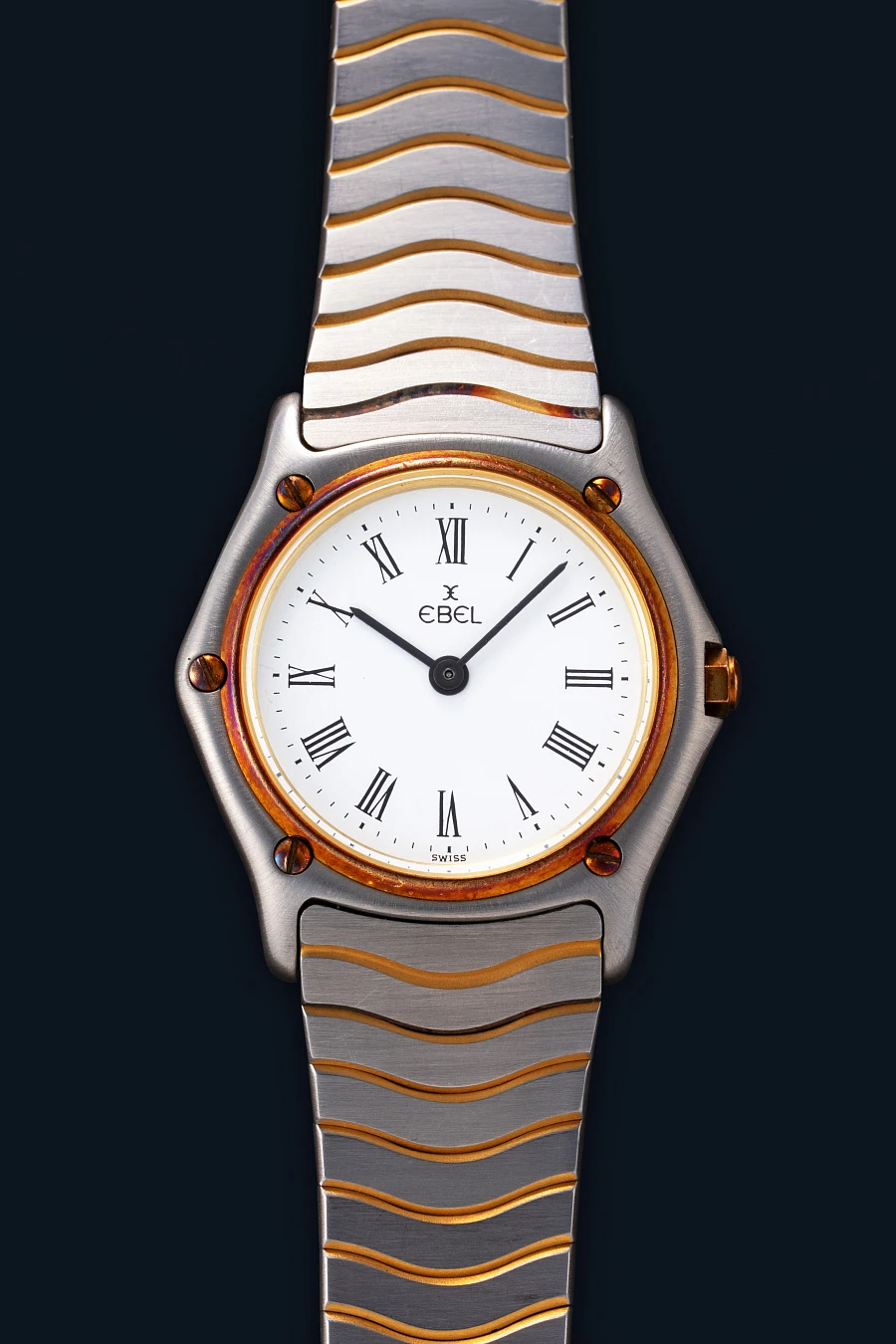Ladies Classic Wave Ref. 20859 in Stainless Steel and 18k Yellow Gold