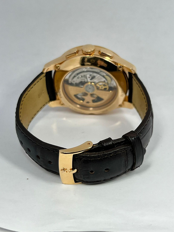 Captain Winsor Annual Calendar Rose Gold Baguette Diamond-set