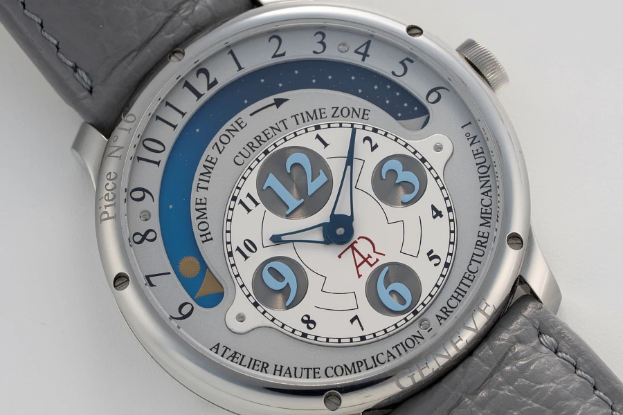 AM1 Dual Time in Stainless Steel