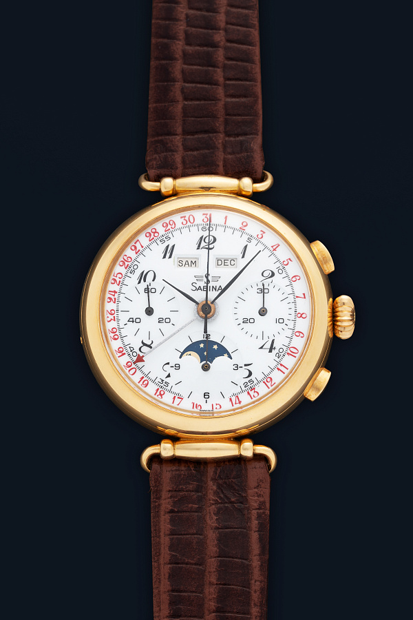 Vintage Triple Calendar Chronograph Ref. 36101 in 18k Yellow Gold
