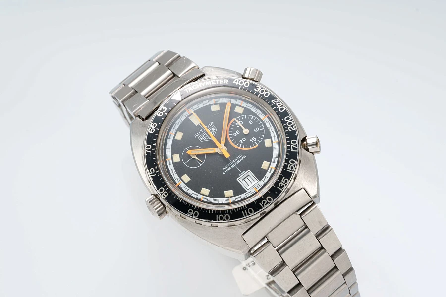 Autavia Cushion Case Chronograph in Stainless Steel