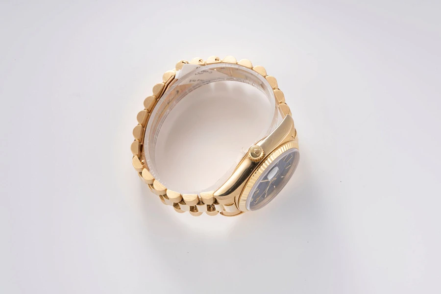 Tropical Dial Day-Date Ref. 18038 in 18k Yellow Gold