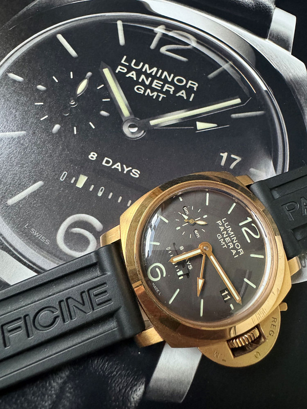 Luminor 1950 8 Days GMT Oro Rosa PAM 289