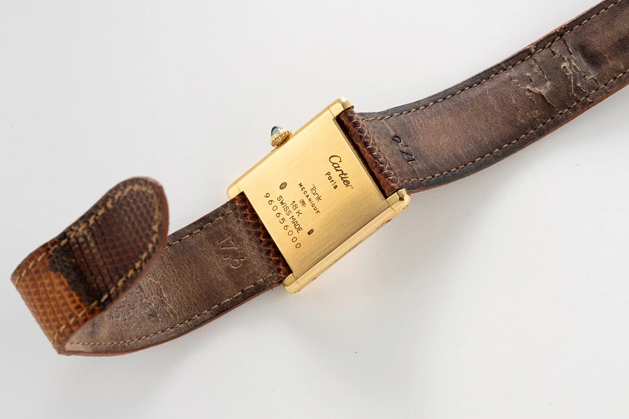 Tank Louis Extra Plate Ref. 96065 in 18k Yellow Gold