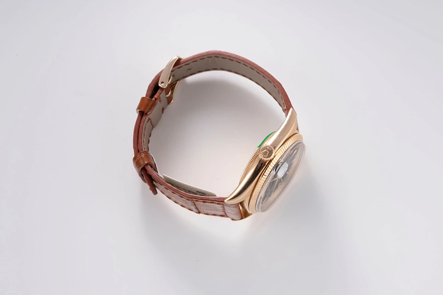 Black Dial Datejust Ref. 6605 in 18k Rose Gold