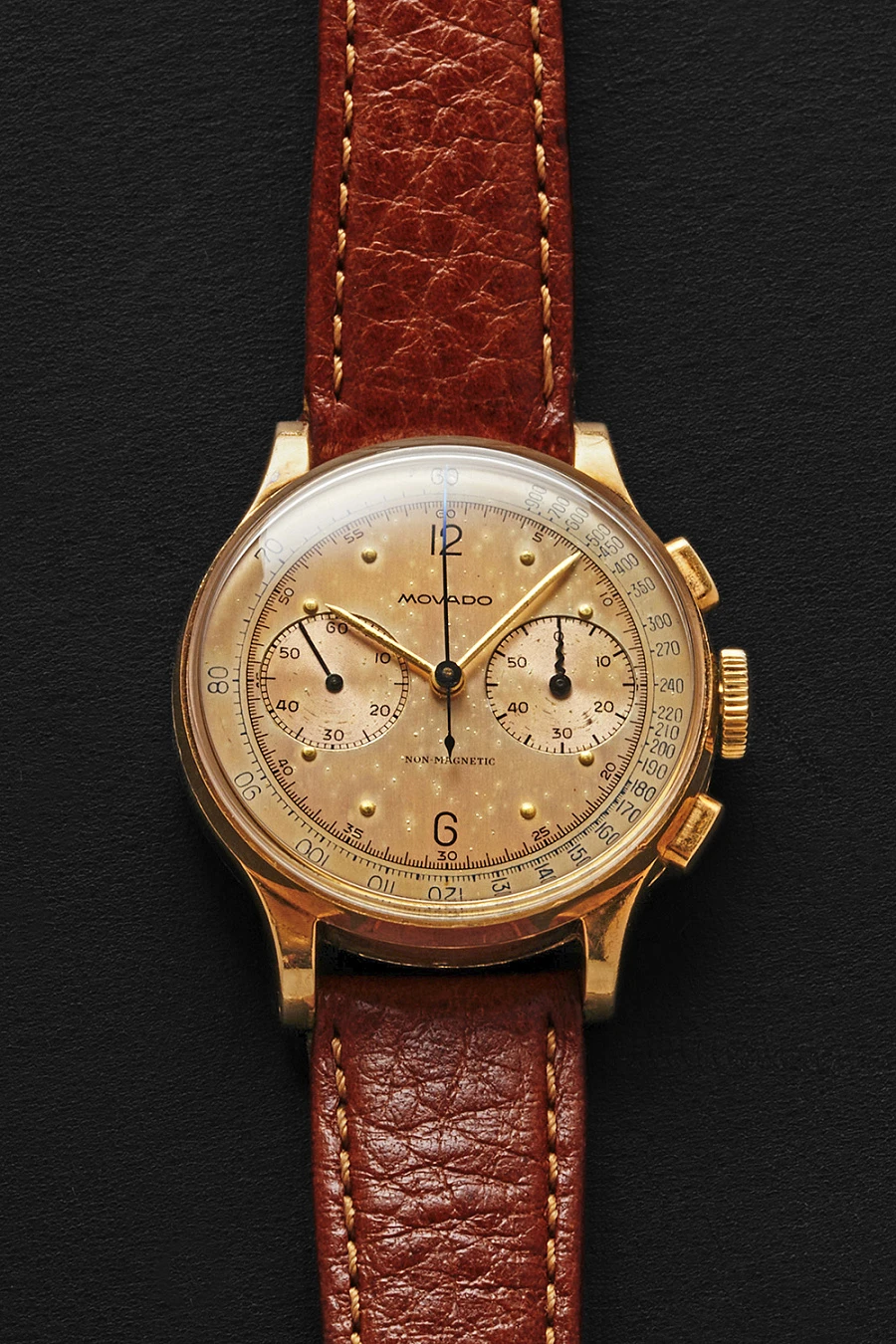18K Yellow Gold Chronograph 1950s