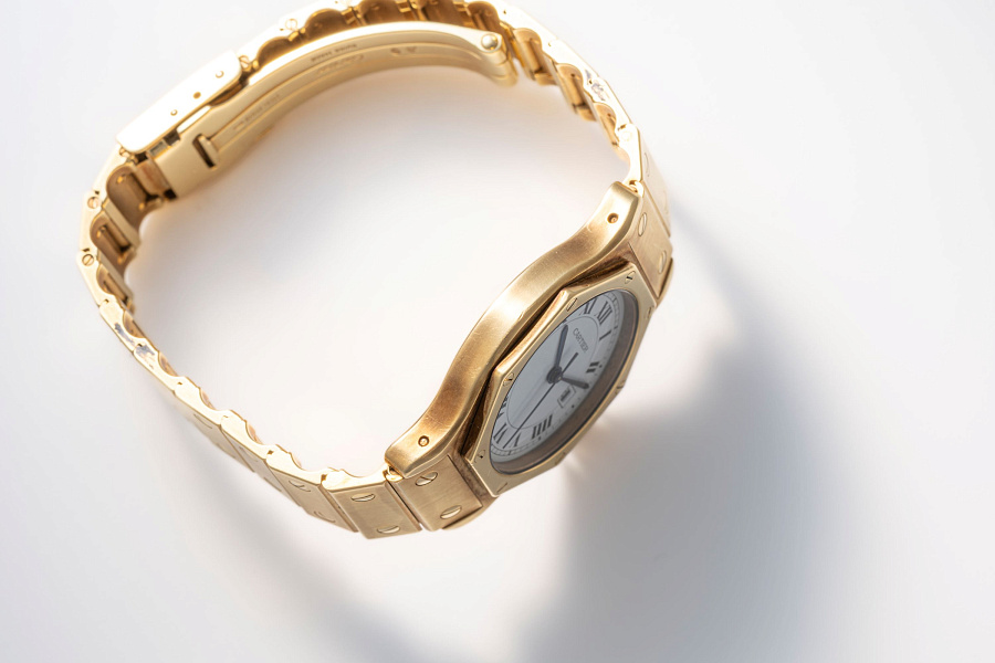 Santos Octagonal Ref. 2965 in 18k Yellow Gold