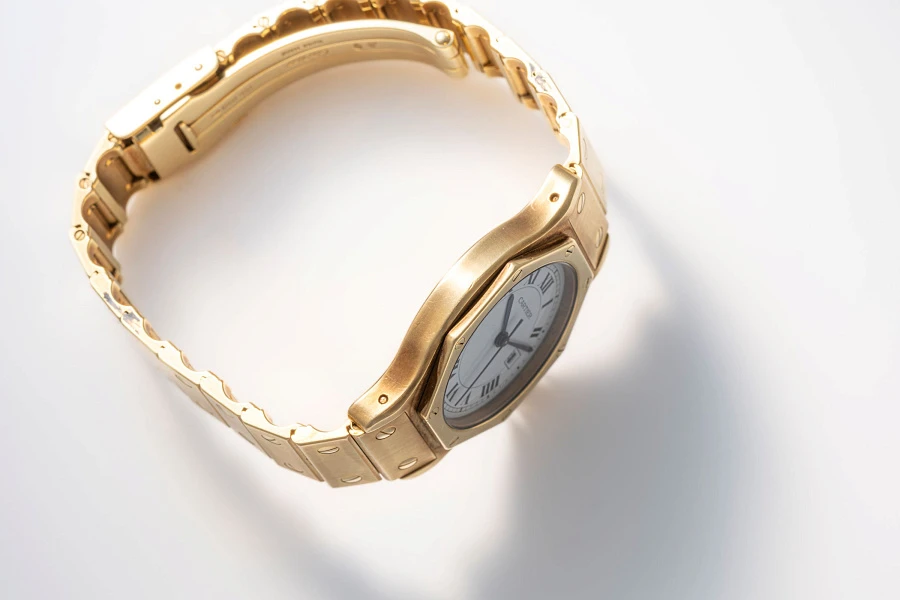 Santos Octagonal Ref. 2965 in 18k Yellow Gold