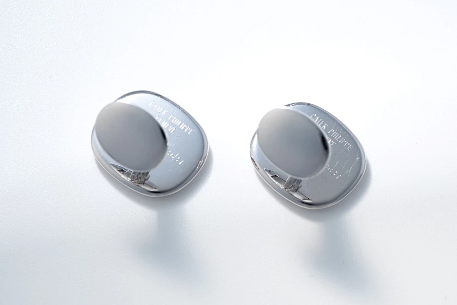 Ellipse Cufflinks in 18k White Gold