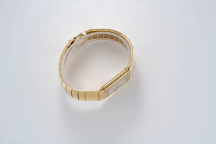 Reverso Quartz in 18k Yellow Gold on Rare Bracelet