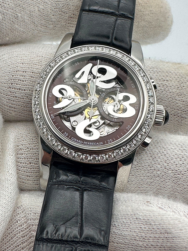 Lady Small Chronograph Stainless Steel Diamonds